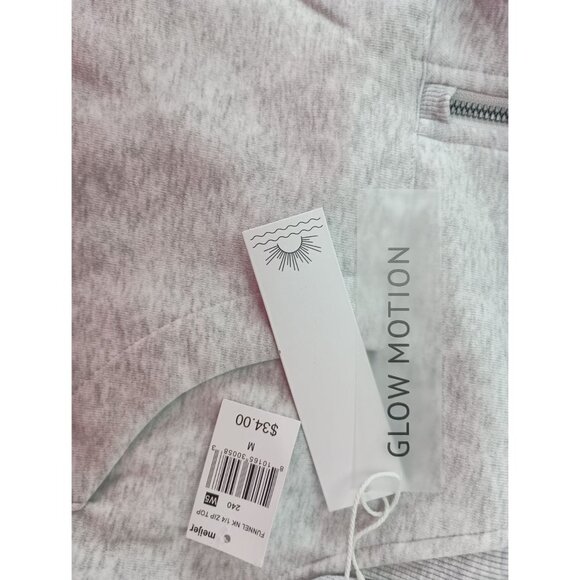Glow Motion Gray Half Zip Pullover Sweatshirt Women's Sz. M - Picture 7 of 7